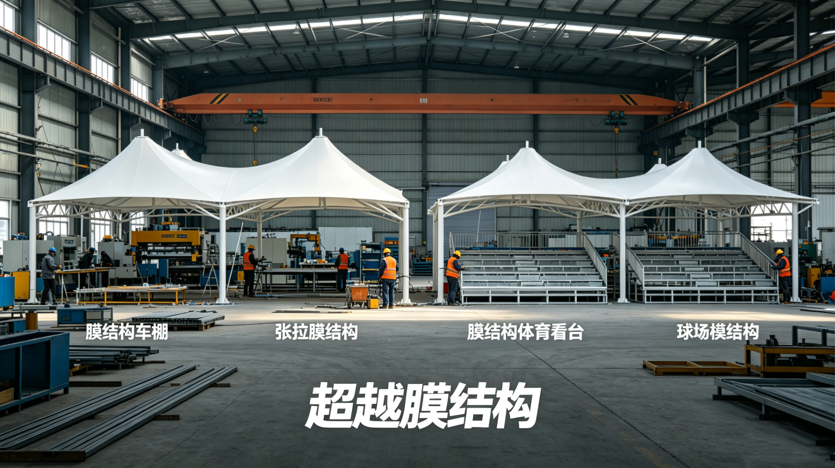 大同市膜结构工程膜结构遮阳篷 - 方案